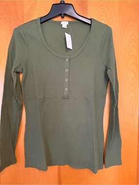J Crew long sleeve thermal top